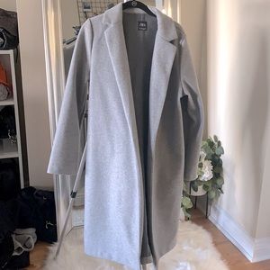 Zara Grey Long length (knee/calf length) Wool Coat